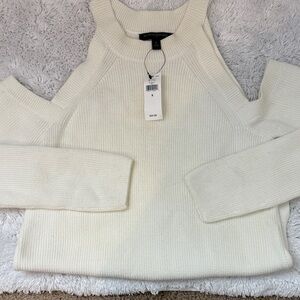 Banana Republic Cream Off-Shoulder Sweater